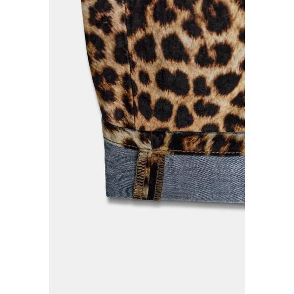 ZARA FLOCKED ANIMAL PRINT TROUSERS ZW COLLECTION LIMITED EDITION - Picture 5 of 5